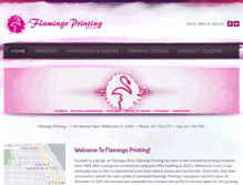 Tablet Screenshot of flamingoprinting.com